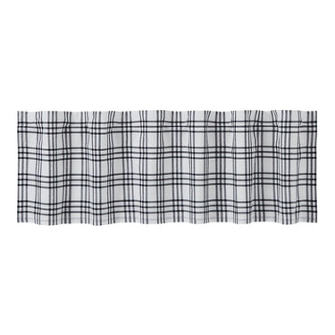 Sawyer Mill Black Plaid Valance Curtain 16x60 VHC Brands - The Fox Decor